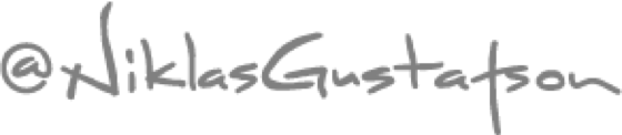 Niklas Gustafson’s handwritten signature